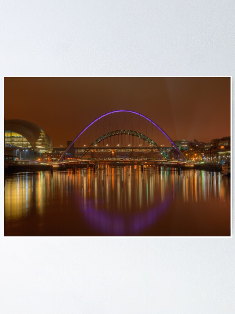 Alternate view of Tyne Bridges Poster