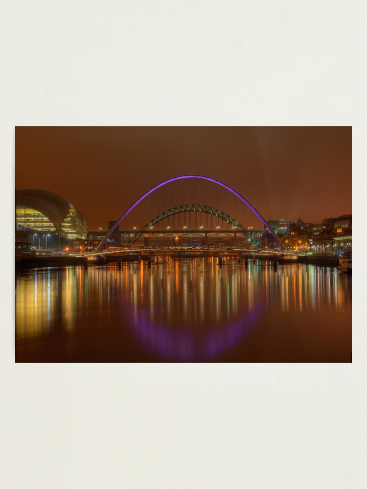 Alternate view of Tyne Bridges Photographic Print