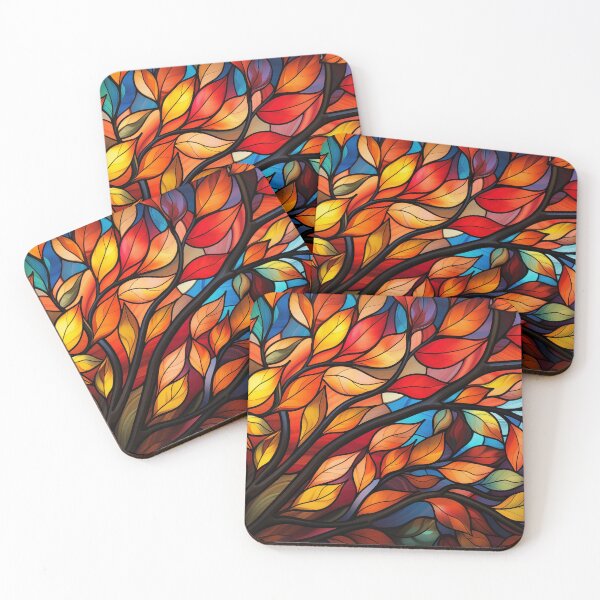 Item preview, Stained Glass of Before The Autumn Ends designed and sold by Cozirlax.