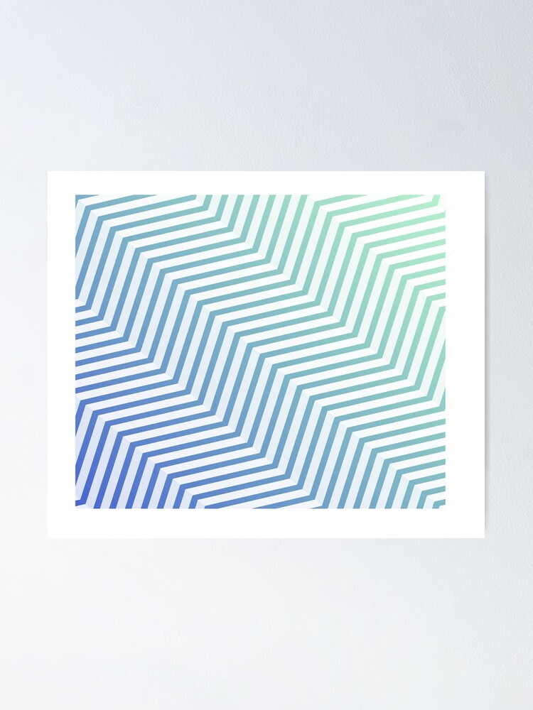 Thumbnail 1 of 3, Poster, Modern linear gradient designed and sold by creativebullets.