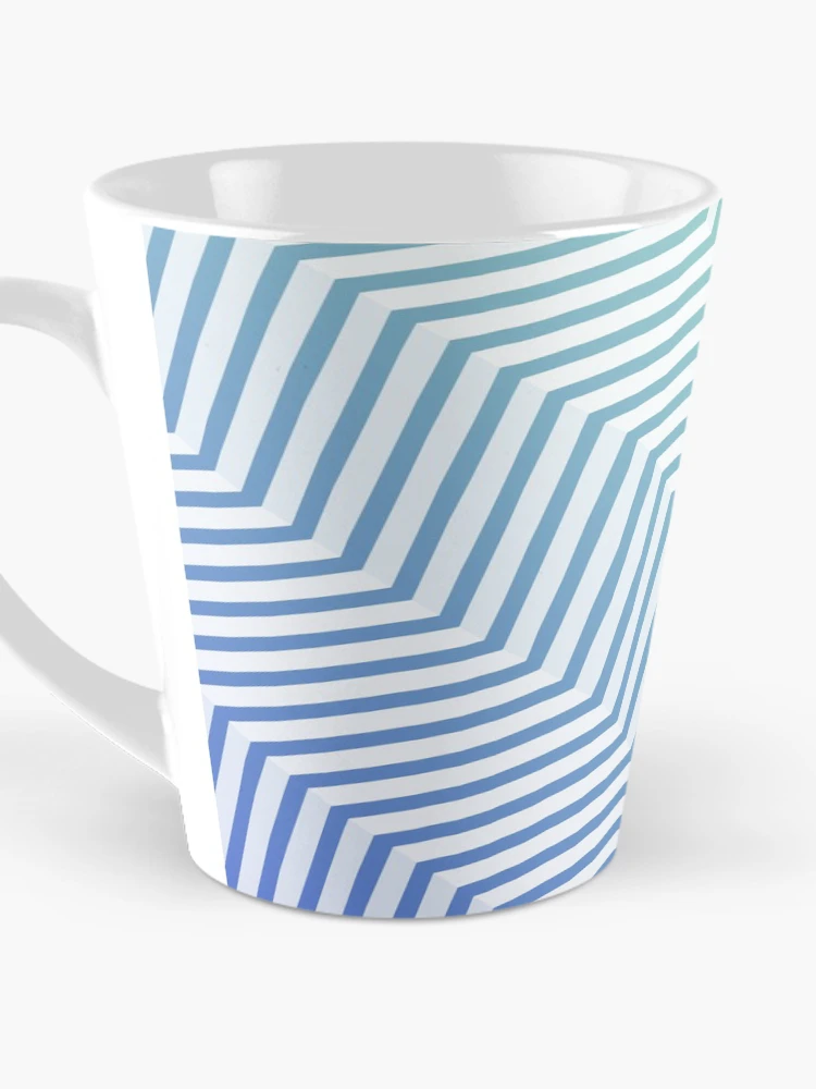 Thumbnail 3 of 4, Coffee Mug, Modern linear gradient designed and sold by creativebullets.