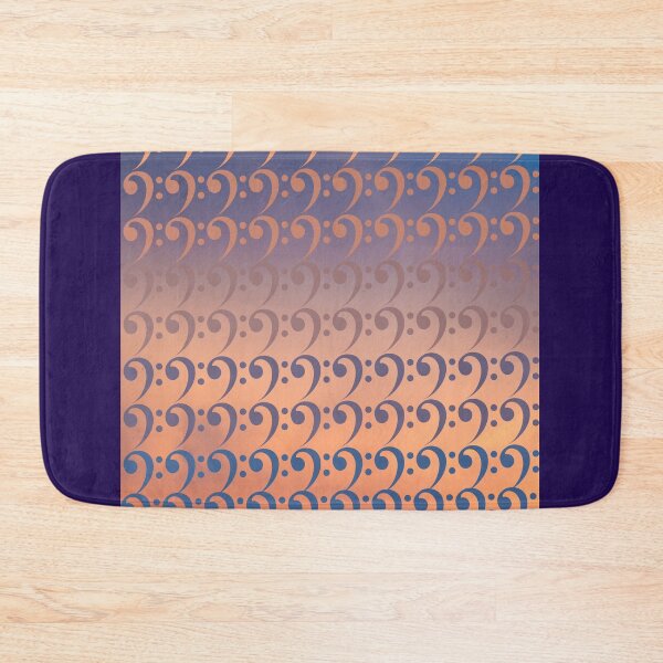 Item preview, Bass Clef In Repeat designed and sold by BrightrDayMusicArt.