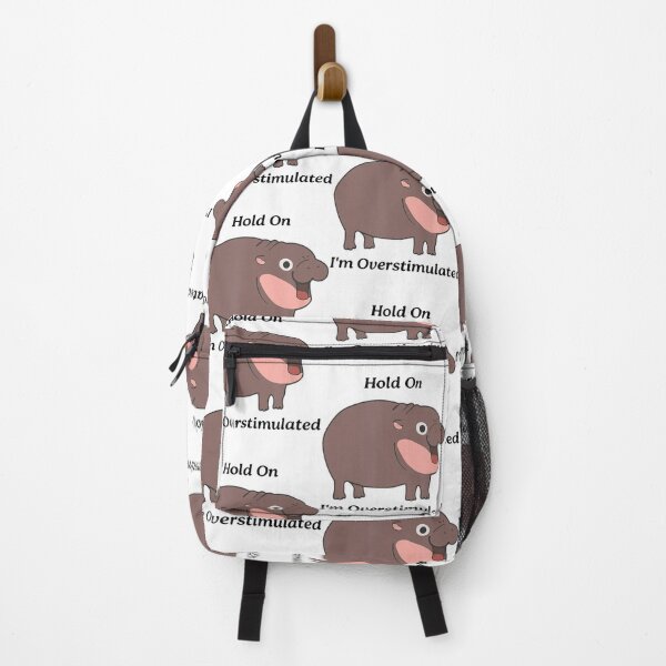 Item preview, Hold On Partner I'm Overstimulated Moo Deng Funny designed and sold by LoveMingle.