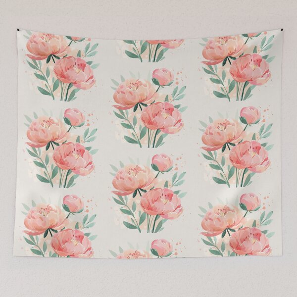 Item preview, Pink peonies designed and sold by MendaciousMina.