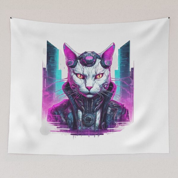 Item preview, Cyberpunk Feline Warrior designed and sold by WILD-WILD-CAT.