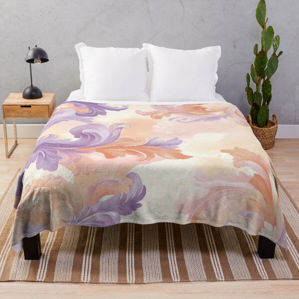 Item preview, Seamless Baroque Scroll Pattern with Muted Pastel Colors designed and sold by seelya83.