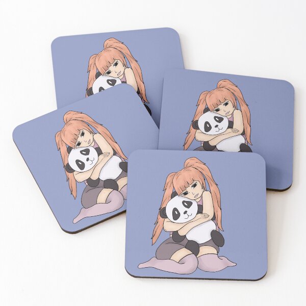 Item preview, A girl hugging her panda plush designed and sold by WrensDgtDesigns.