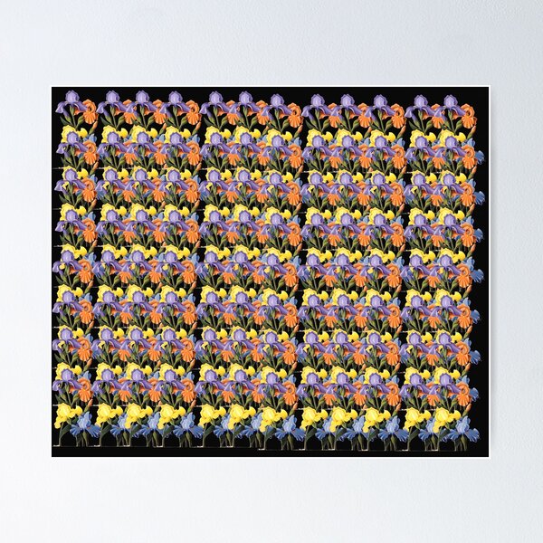 Iris - fractal - by Avril Thomas - Adelaide / South Australia Artist Poster