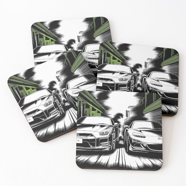 Item preview, Nissan GT-R and Mazda RX-7 designed and sold by mucho-de-todo.