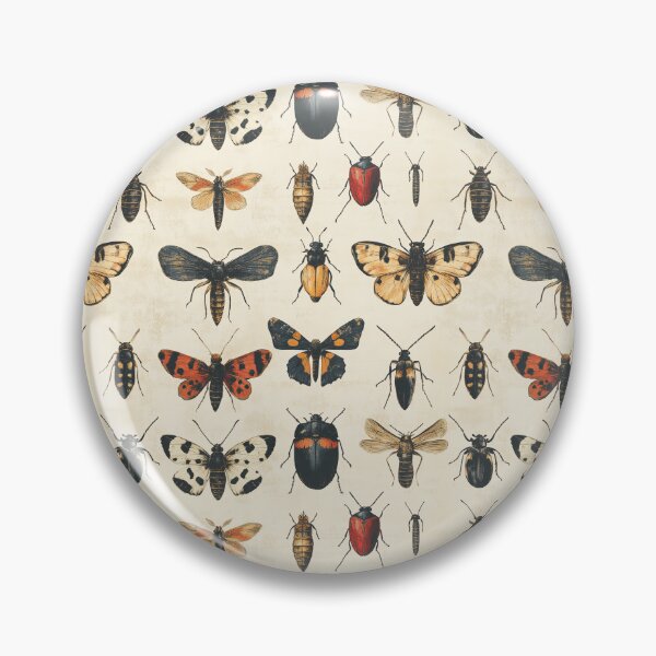 Item preview, Vintage Insect Collection Seamless Pattern designed and sold by seelya83.