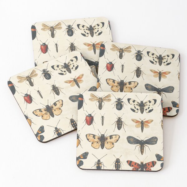 Item preview, Vintage Insect Collection Seamless Pattern designed and sold by seelya83.