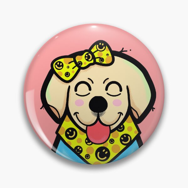 Item preview, "Happiness everyday" Labrador smiling with cute outfit  designed and sold by tennstudio.