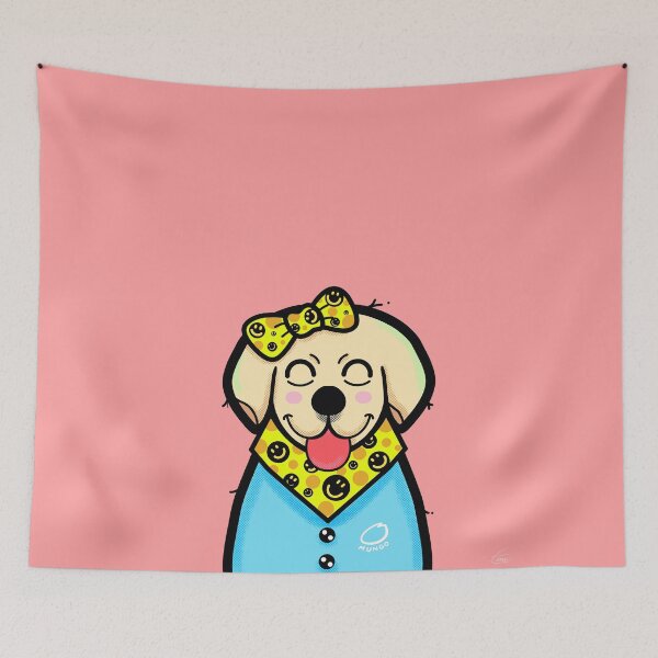 Item preview, "Happiness everyday" Labrador smiling with cute outfit  designed and sold by tennstudio.