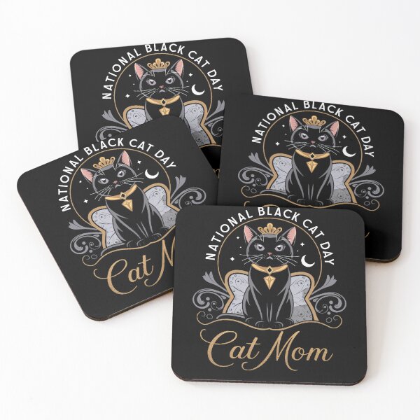 Item preview, Black Cat Mom  - National Black Cat Day October 27 Kitten Mom Gift designed and sold by PosiMCreations.