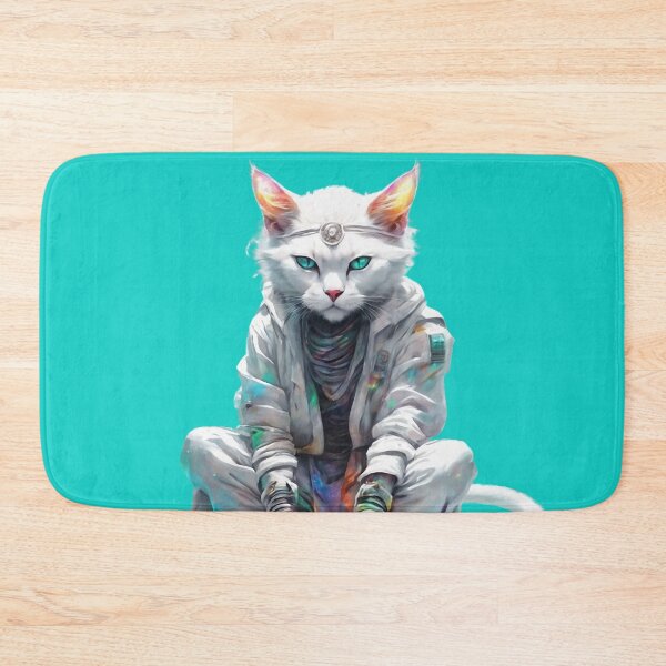 Item preview, Cosmic Meditating Cat in Galactic Robes designed and sold by WILD-WILD-CAT.