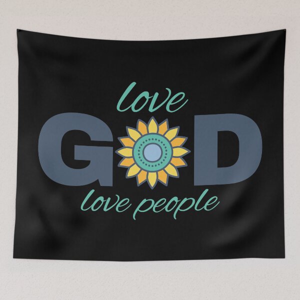 Item preview, Love God Love People - Christian Design designed and sold by CrossCrafted.