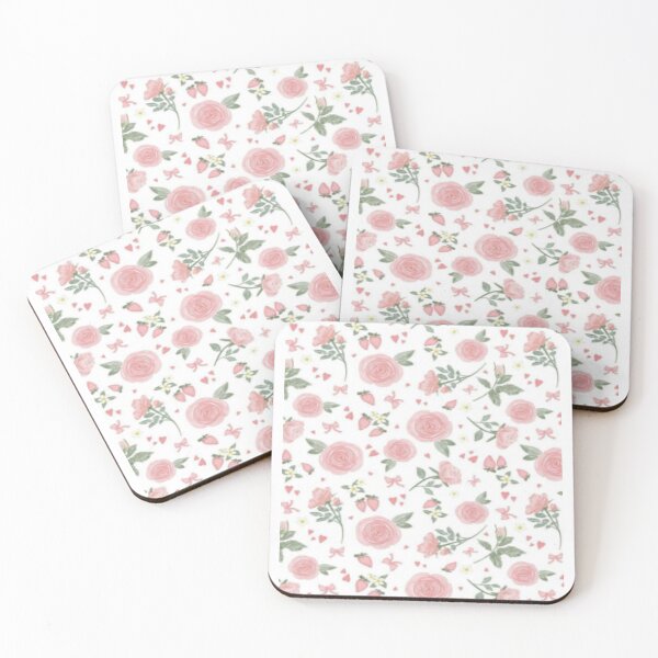 Item preview, Coquette strawberry floral pattern  designed and sold by Pixiedrop.
