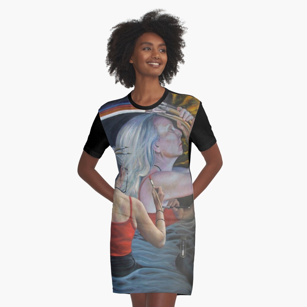 Item preview, Graphic T-Shirt Dress designed and sold by AvrilThomasart.