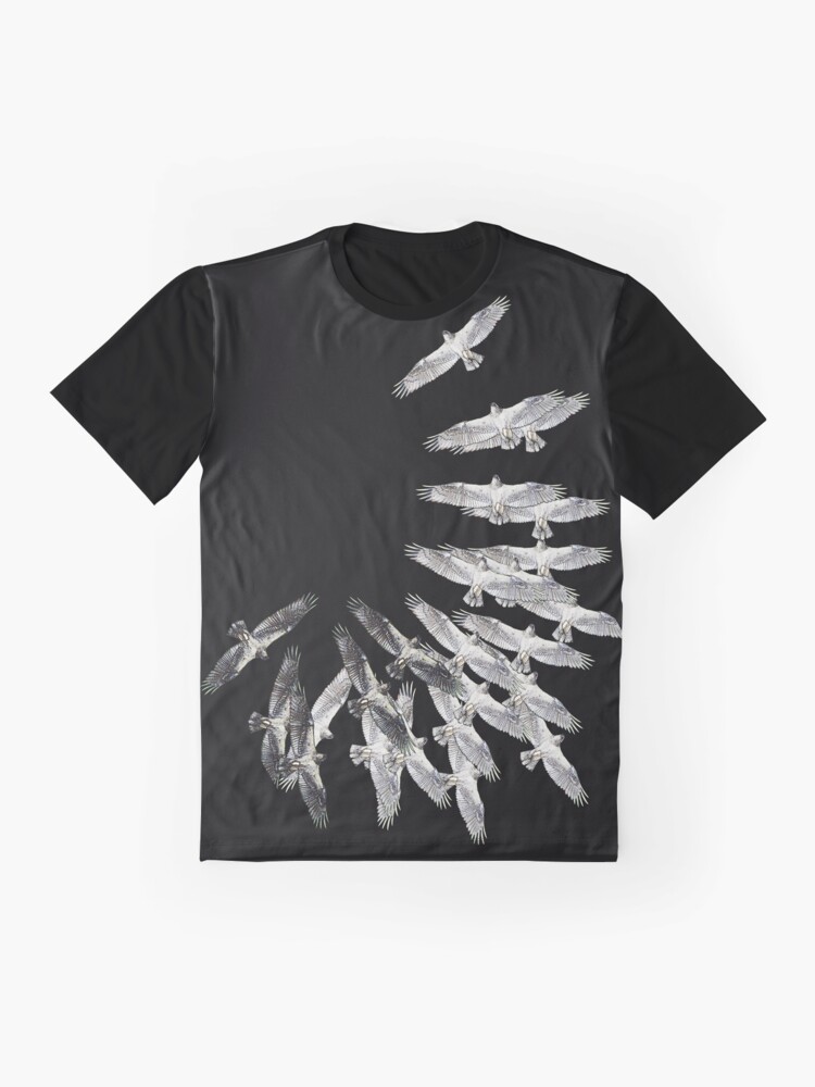 Thumbnail 4 of 5, Graphic T-Shirt, On the wings of an eagle - Drawing by Avril Thomas - Adelaide / South Australia Artist designed and sold by AvrilThomasart.