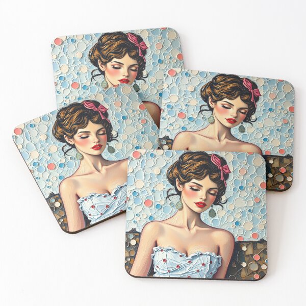 Item preview, Pin Up pattern #29 designed and sold by Kaleidoscope Print.