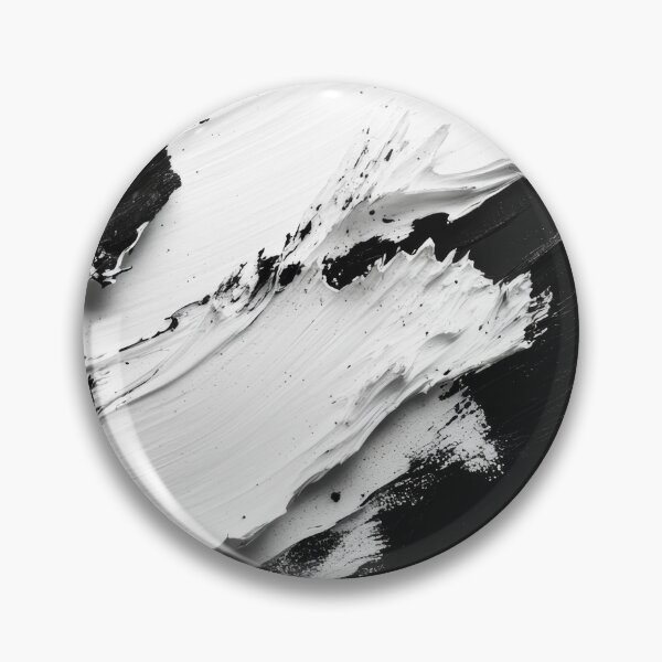 Item preview, Abstract Black and White Paint Strokes on Canvas designed and sold by lematworks.