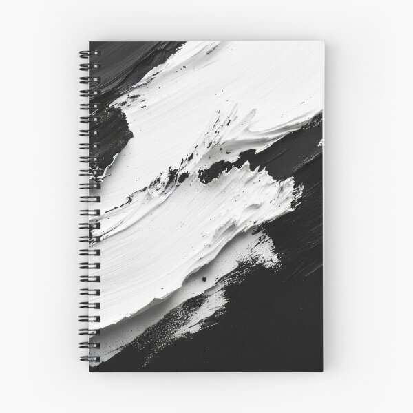 Item preview, Abstract Black and White Paint Strokes on Canvas designed and sold by lematworks.