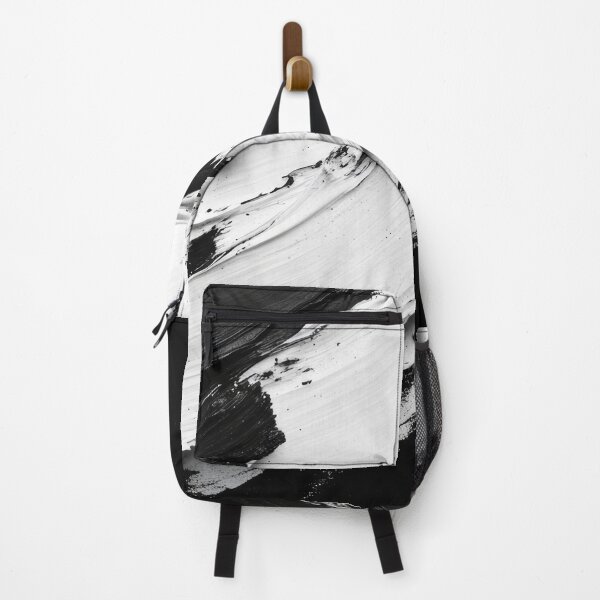 Item preview, Abstract Black and White Paint Strokes on Canvas designed and sold by lematworks.