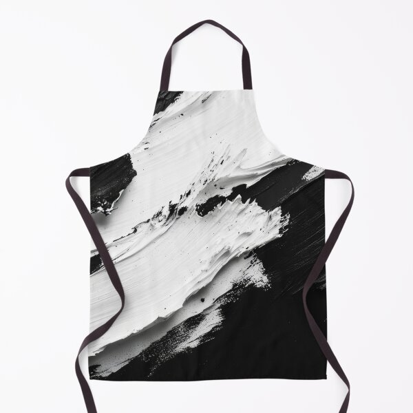 Item preview, Abstract Black and White Paint Strokes on Canvas designed and sold by lematworks.