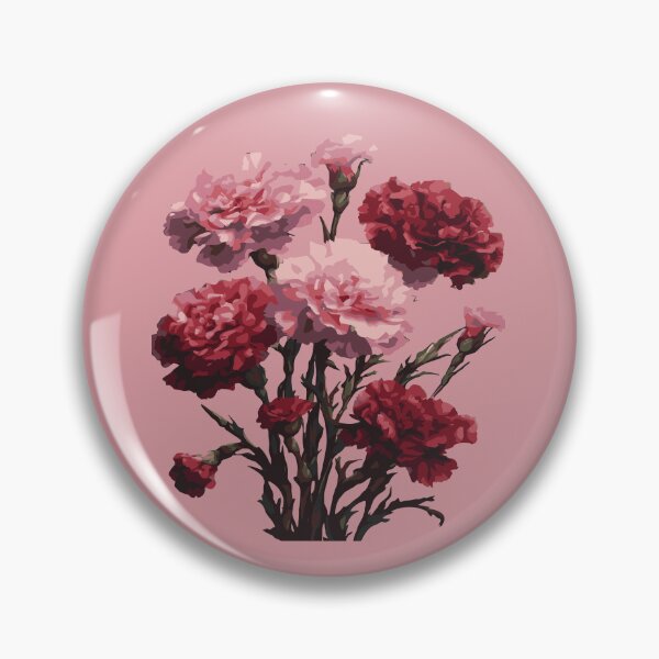 Item preview, Carnation Flowers Perfect Pinks Botanical Design designed and sold by taiche.