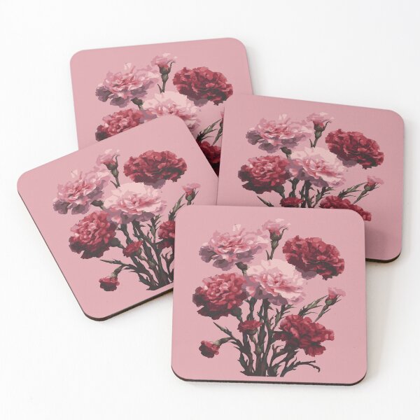 Item preview, Carnation Flowers Perfect Pinks Botanical Design designed and sold by taiche.