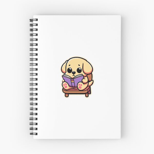 Item preview, Puppy reading in a chair designed and sold by AlexDiseno.