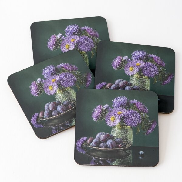 Aperçu de l'œuvre Asters et prunes créée et vendue par andreisky.