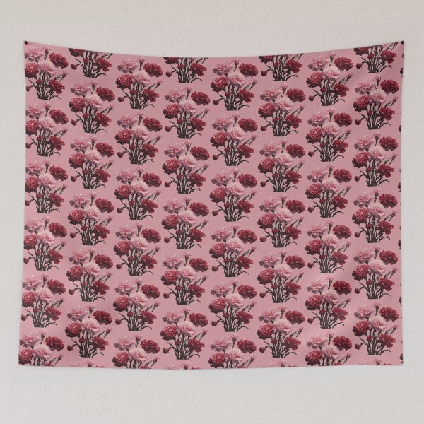 Item preview, Carnation Flowers Perfect Pinks Botanical Design designed and sold by taiche.