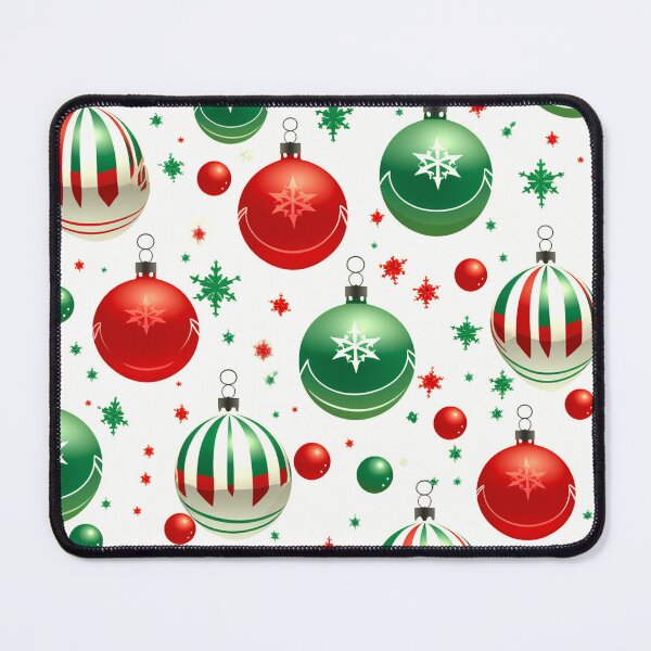 Item preview, Christmas Tree Red And Green Ornaments Holiday Pattern designed and sold by DEC02.