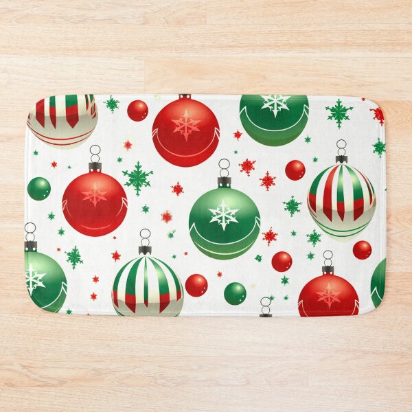 Item preview, Christmas Tree Red And Green Ornaments Holiday Pattern designed and sold by DEC02.