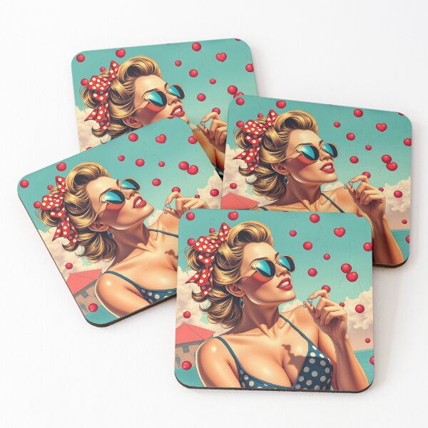 Item preview, Pin Up pattern #35 designed and sold by Kaleidoscope Print.