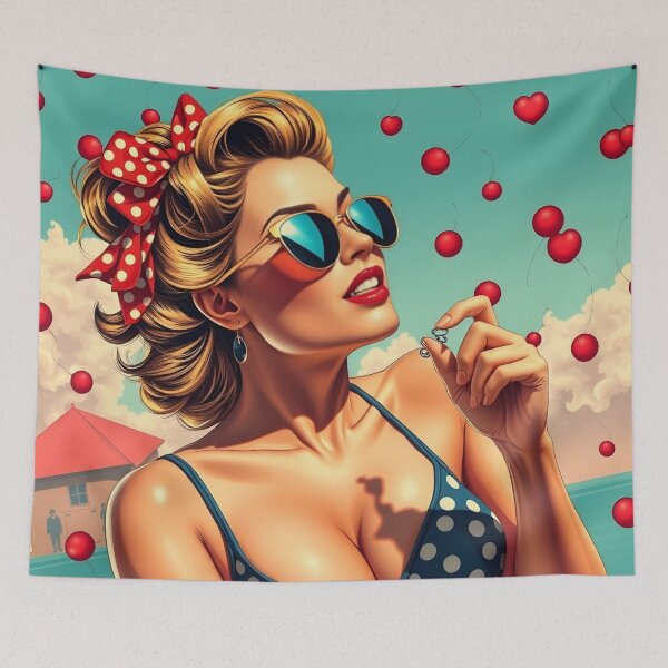 Item preview, Pin Up pattern #35 designed and sold by Kaleidoscope Print.