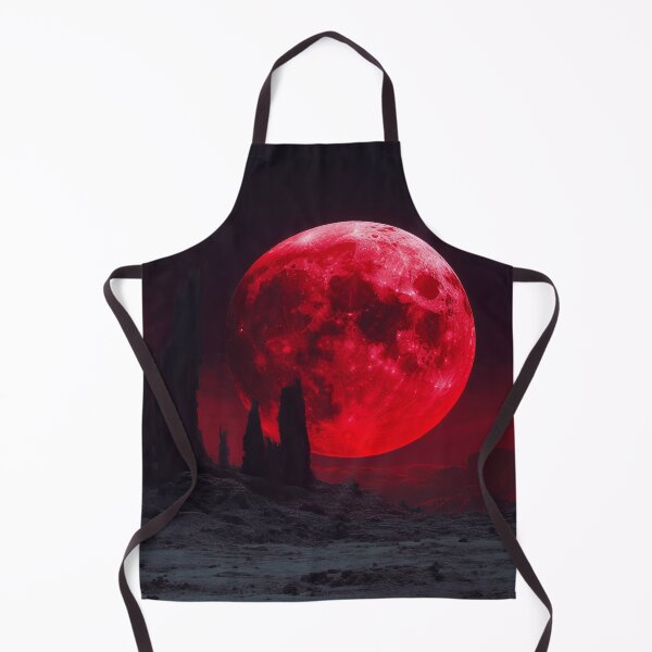 Item preview, Blood Moon Rising Over Alien Landscape designed and sold by lematworks.