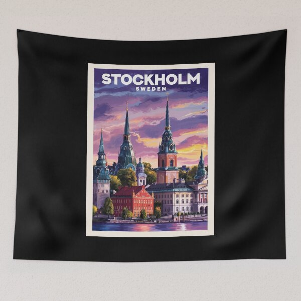 Item preview, Stockholm (Sweden), Travel Art designed and sold by PinkandP.