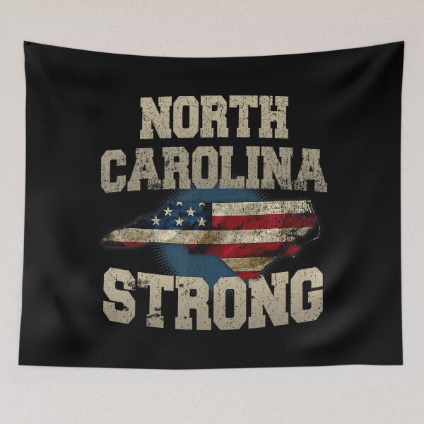 Item preview, North Carolina Strong With NC State And USA Flag Overlay designed and sold by Arfurneauxt.