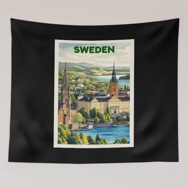 Item preview, Sweden, Travel Art designed and sold by PinkandP.