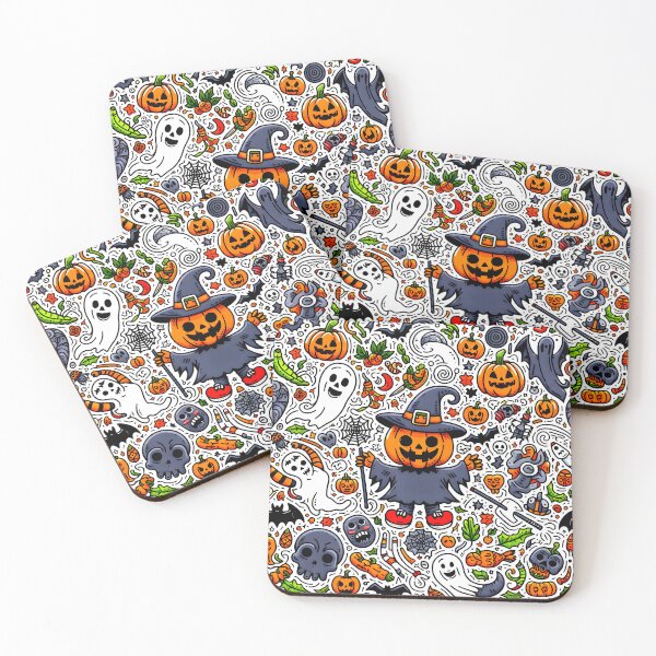 Item preview, Spooky Halloween Doodle Mix designed and sold by Thai Vibe Studio.
