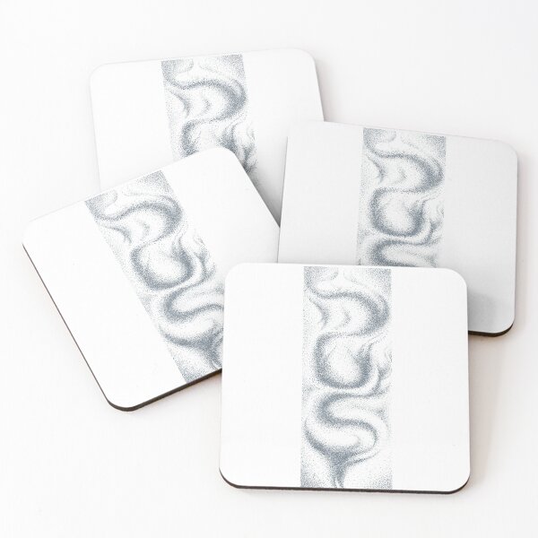 Item preview, Abstract free flowing form with a hidden word DUST written inside. designed and sold by Wiggly Lines.