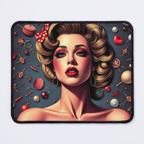 Item preview, Pin Up pattern #41 designed and sold by Kaleidoscope Print.