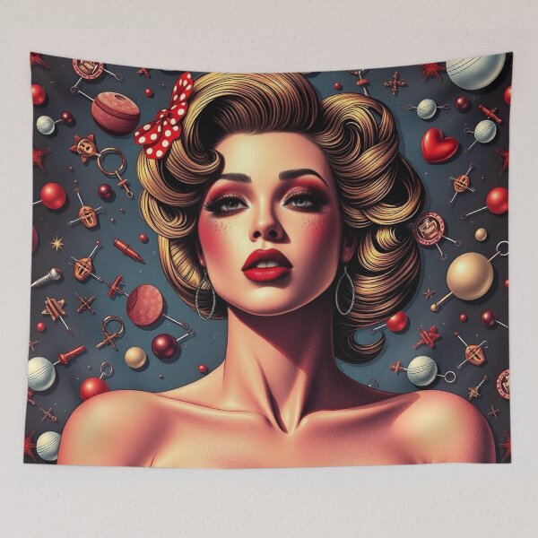 Item preview, Pin Up pattern #41 designed and sold by Kaleidoscope Print.