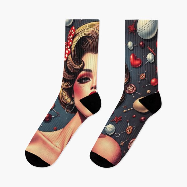 Item preview, Pin Up pattern #41 designed and sold by Kaleidoscope Print.