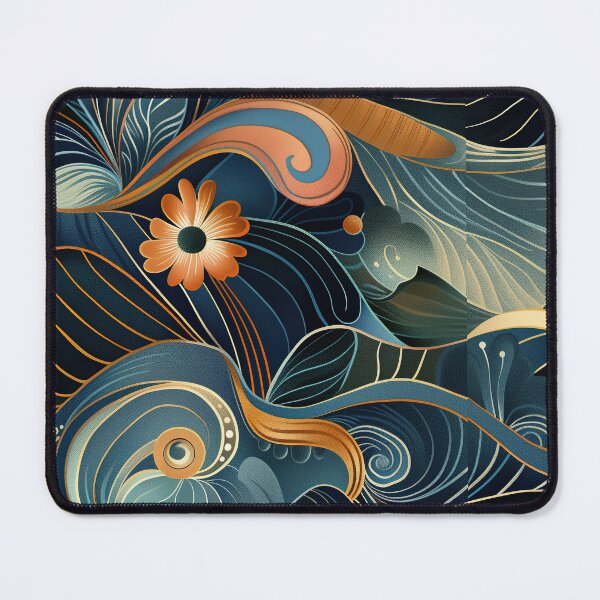 Item preview, Art Nouveau Nature Scene: Elegant Floral and Organic Design designed and sold by SFPDesigns.
