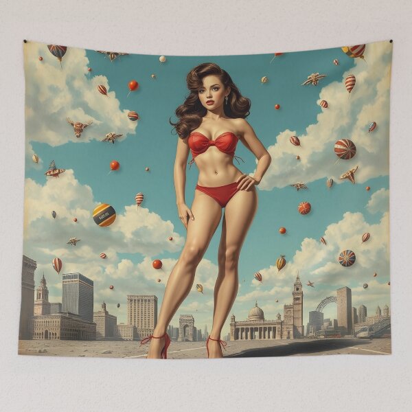 Item preview, Pin Up pattern #42 designed and sold by Kaleidoscope Print.
