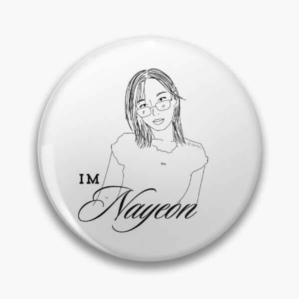 Item preview, Nayeon - Black Lineart w/ name designed and sold by itsaiaaa.