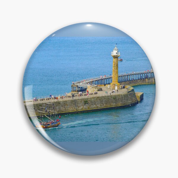 Item preview, Whitby Pier and Pirate Ship designed and sold by Alisonchambers2.